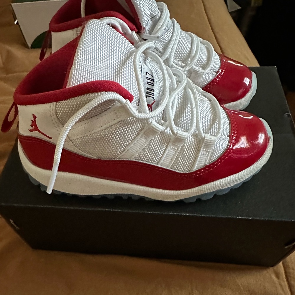 Toddler Red and white Jordan’s